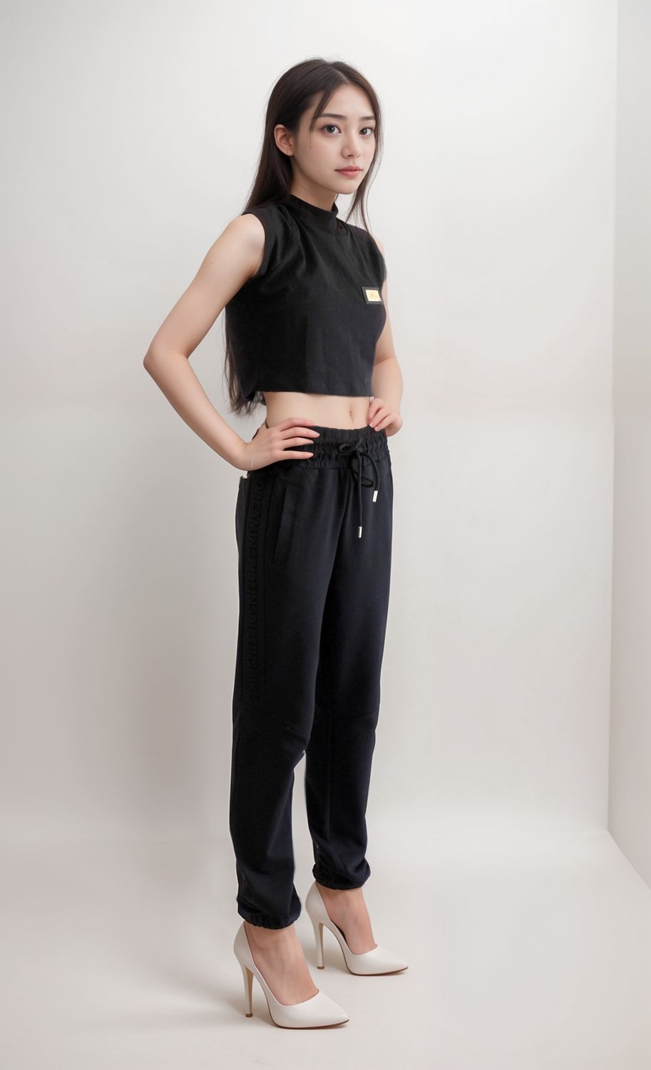 C-Dress 4 - Two-piece set - black