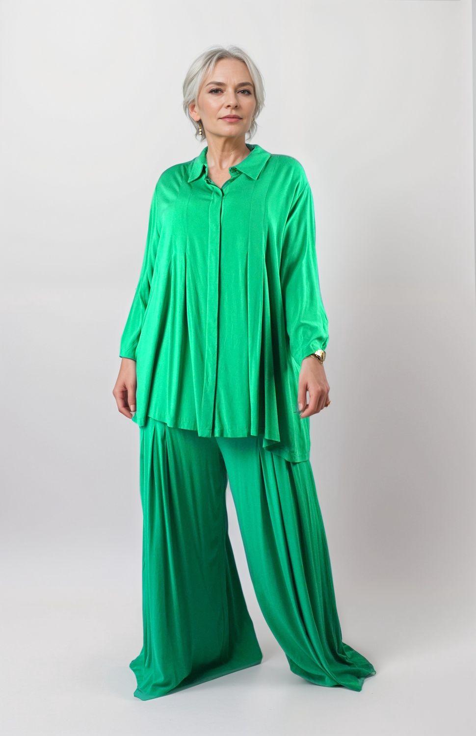 W-Dress 23 - Two piece Elegant Women long Sleeve Top Set