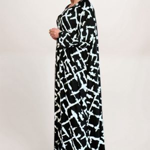W-Dress 1 - Posh Maxi Print Long Dress