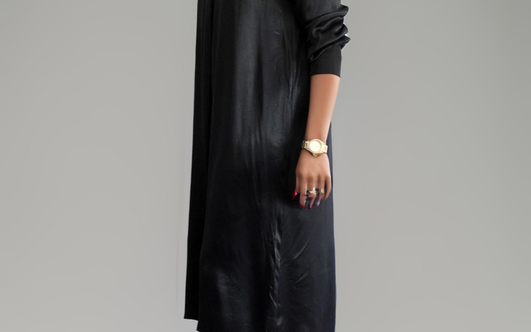 W-Dress 12 – Midi Satin dress