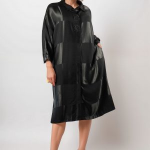 W-Dress 32 - Midi Classic Satin Dress