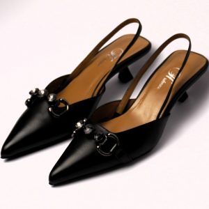W-Shoe - Women Classic Slingback Pumps Low Heels