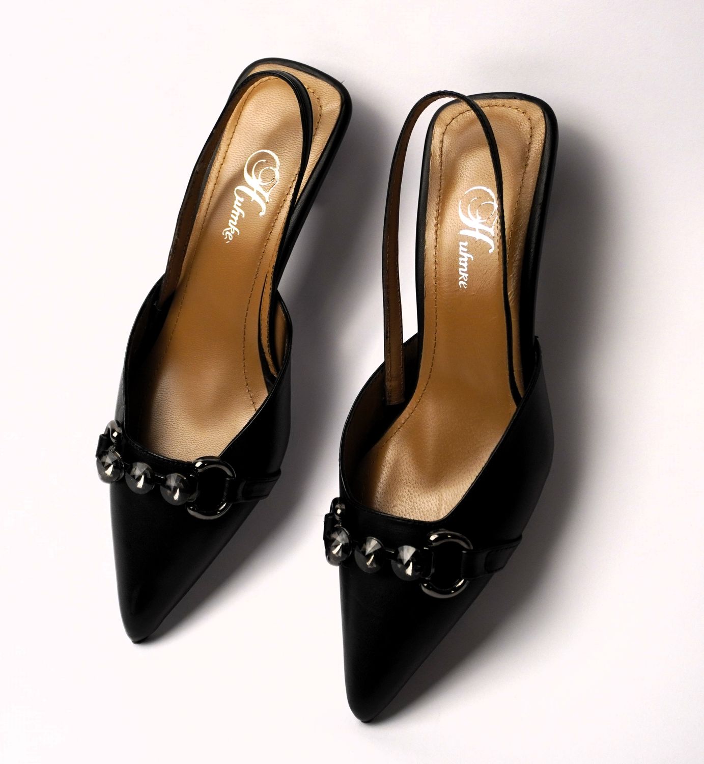 W-Shoe - Women Classic Slingback Pumps Low Heels - Image 2
